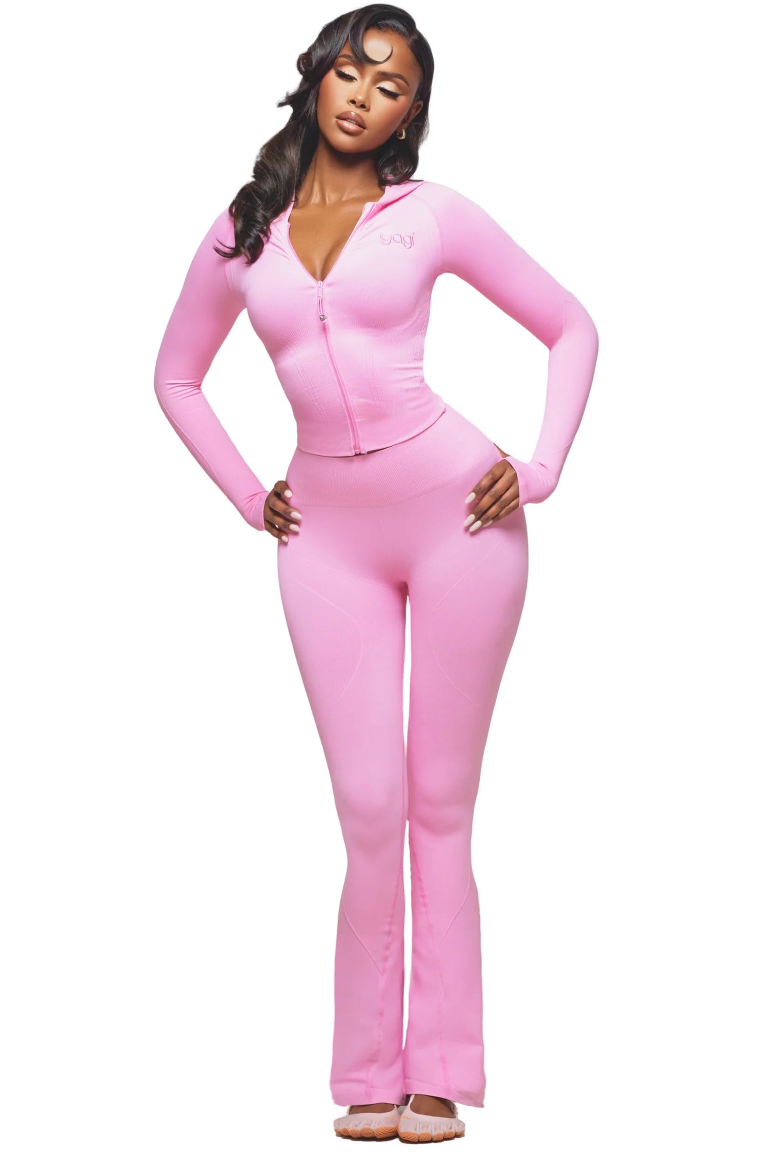 LEGGINGS ÉVASÉS SCULPT BLUSH